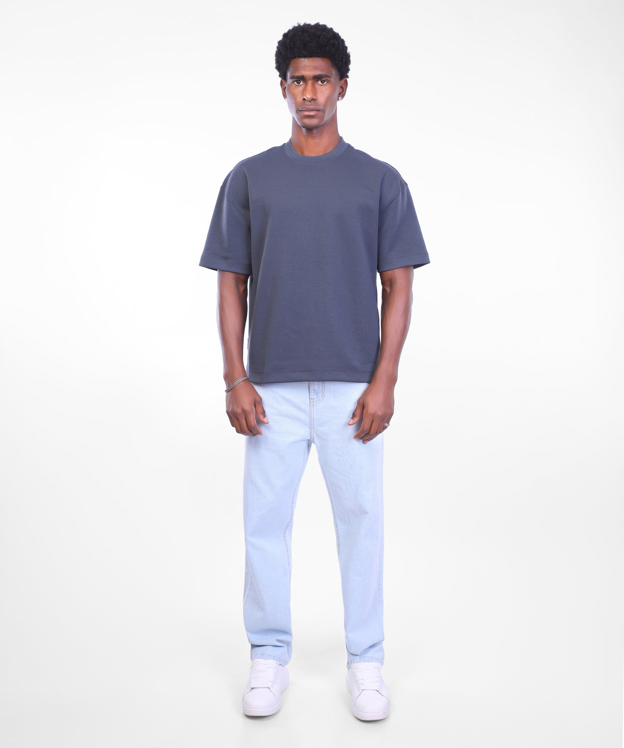 Basic Catch Boxy-Fit T-Shirt