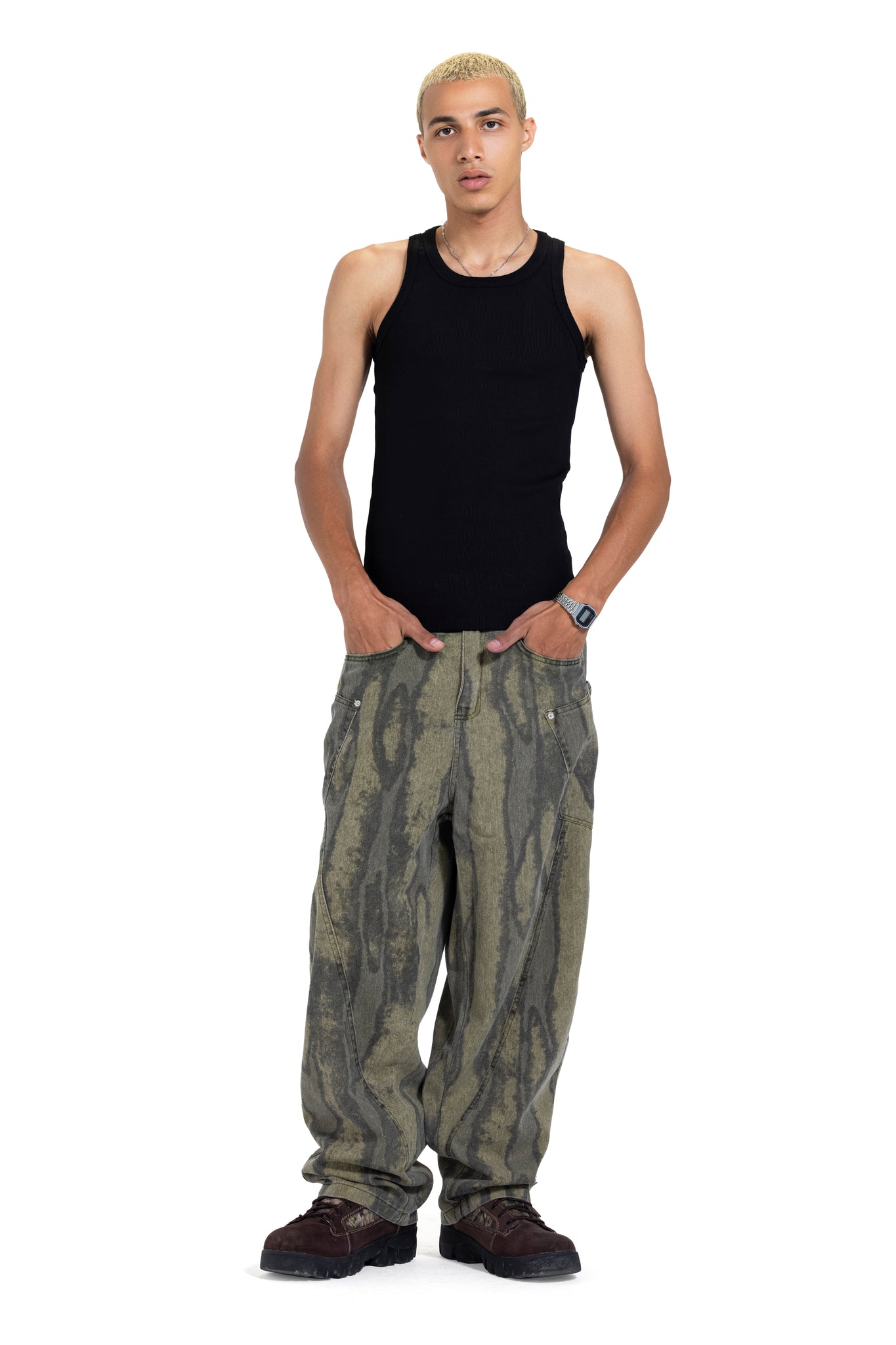 Baggy Fit Jeans Army