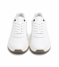 Minimal Lace-Up Casual Sneakers Dotted
