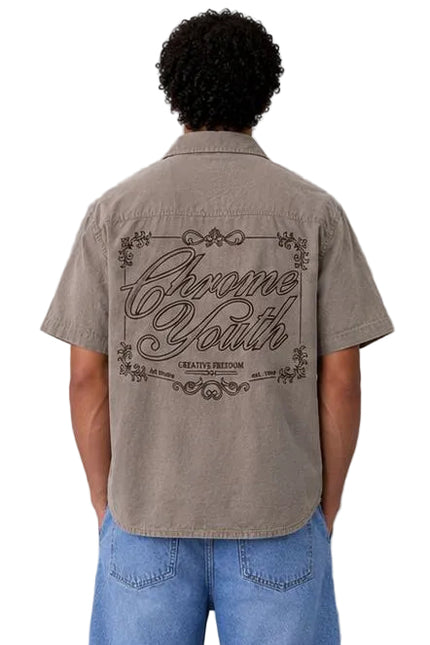 Chrome Youth Box Fit Printed Shirt