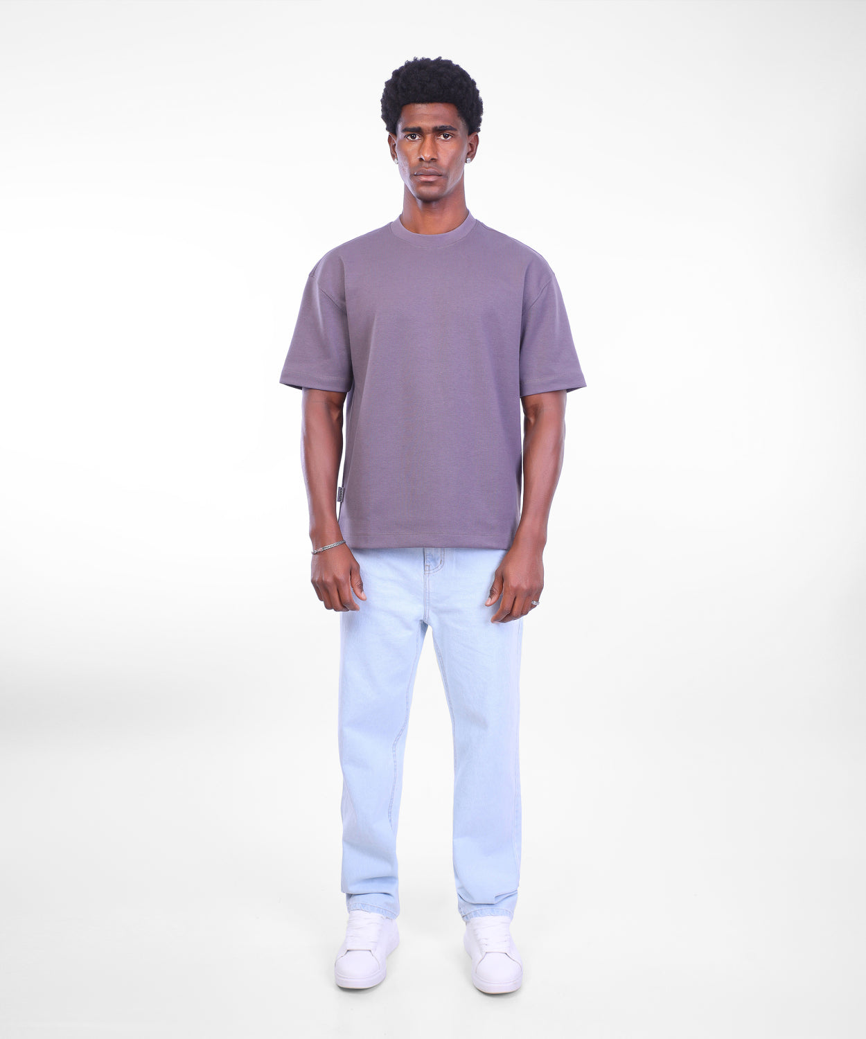 Basic Catch Boxy-Fit T-Shirt