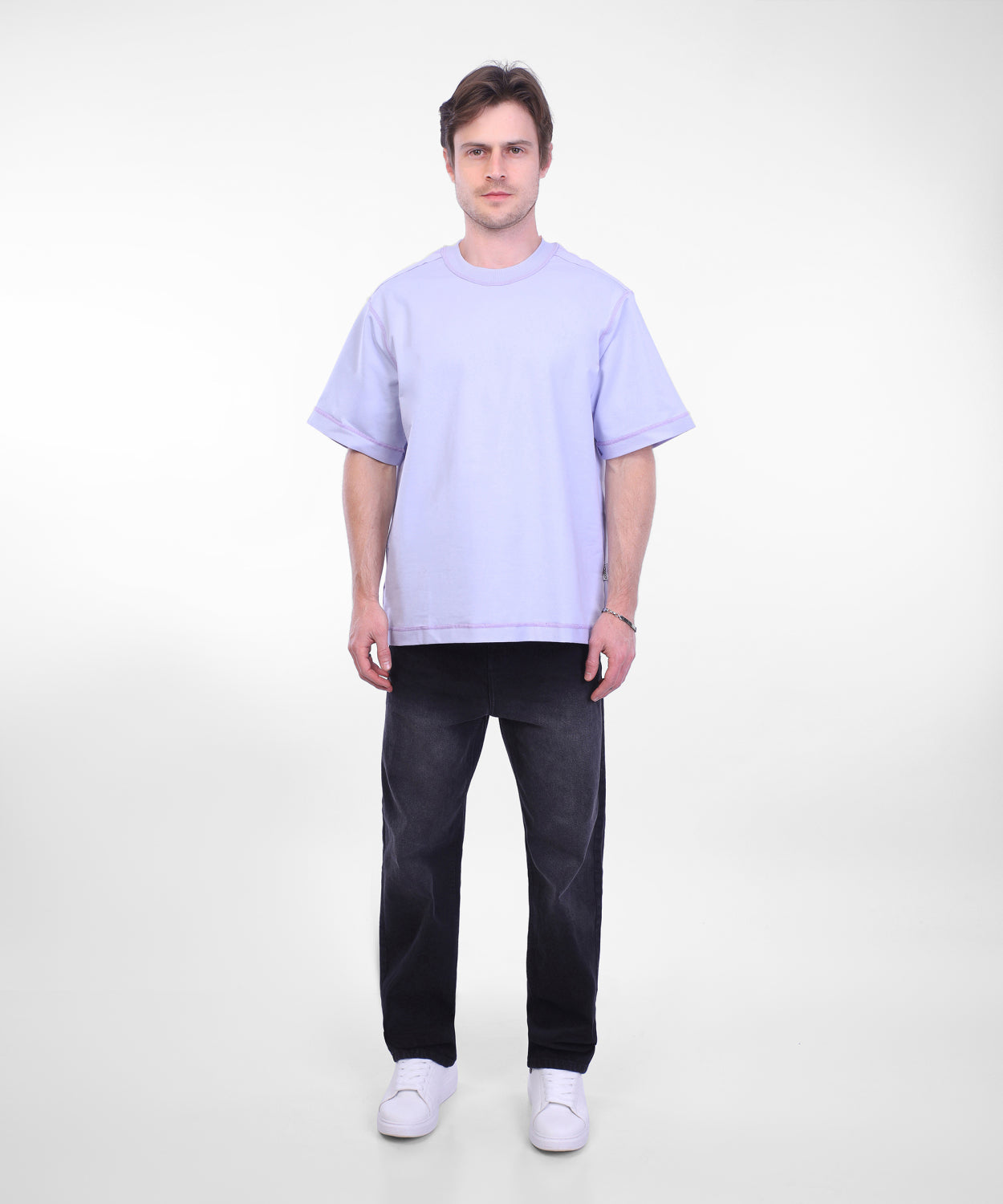 Basic Catch Boxy-Fit T-Shirt