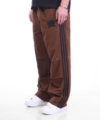 Brown Sport Stripe Relaxed Pants