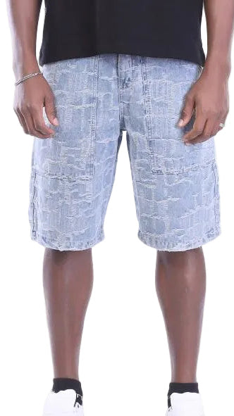Textured Premium Denim Shorts