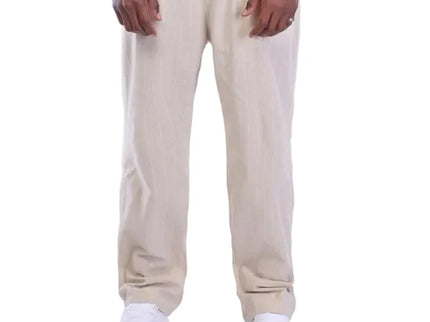 Pinstripe Relaxed Fit Drawstring Pants