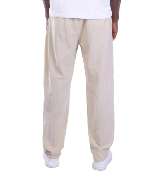 Pinstripe Relaxed Fit Drawstring Pants