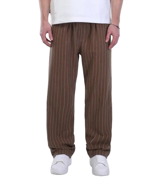 Pinstripe Relaxed Fit Drawstring Pants