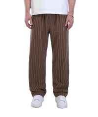 Pinstripe Relaxed Fit Drawstring Pants