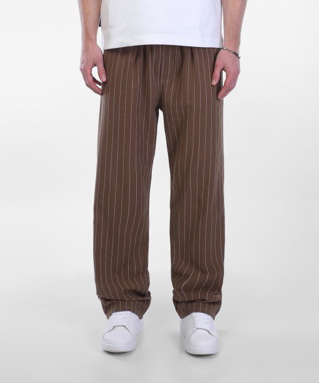 Pinstripe Relaxed Fit Drawstring Pants