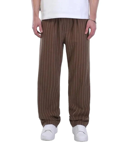 Pinstripe Relaxed Fit Drawstring Pants
