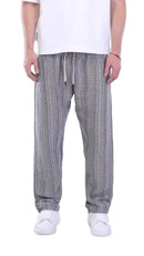 Textured Relaxed Fit Drawstring Pants