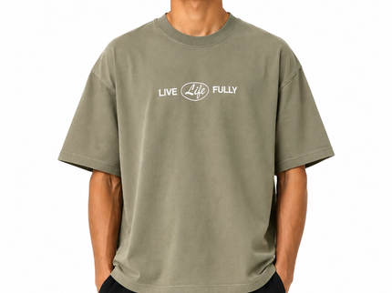 Live Life Fully Box Fit T-Shirt