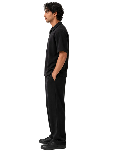 Ribbed Zip-Up Lounge Set