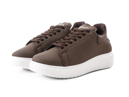 Brown Sneakers with Thick Sole