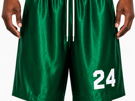 Emerald 24 Metallic Basketball Shorts