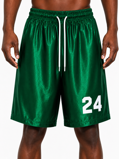 Emerald 24 Metallic Basketball Shorts