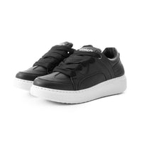 Black Minimal Platform Sneakers