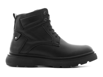Leather boot in Black