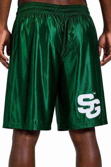 Emerald 24 Metallic Basketball Shorts