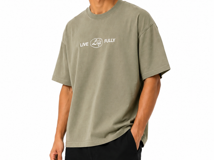 Live Life Fully Box Fit T-Shirt