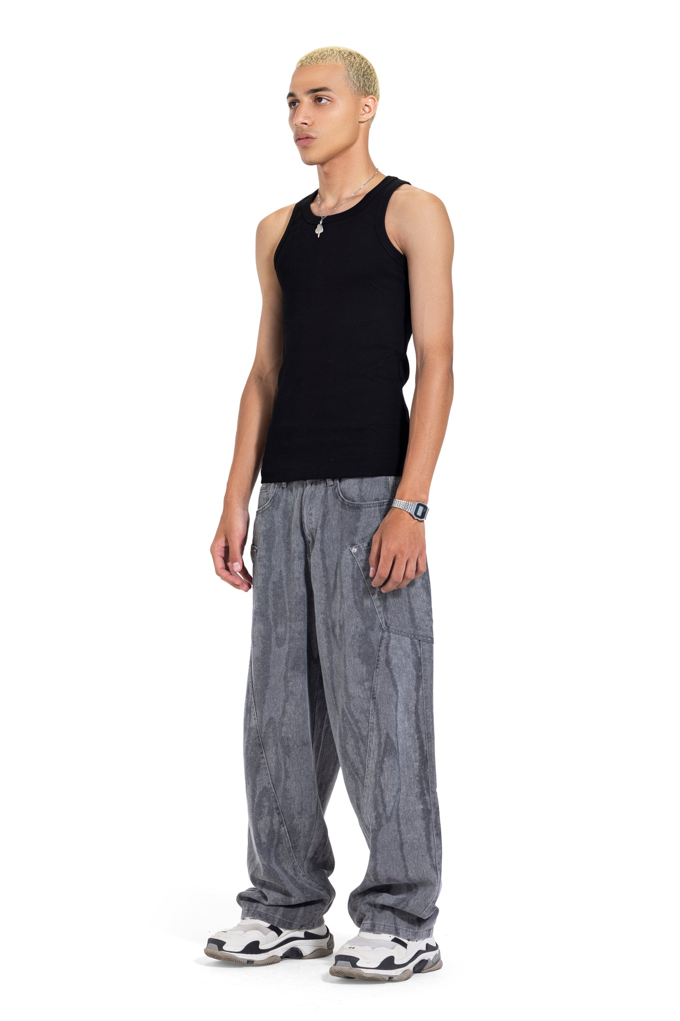 Baggy Fit Jeans Army Grey