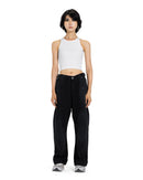 Distressed Wide Leg Denim Pants