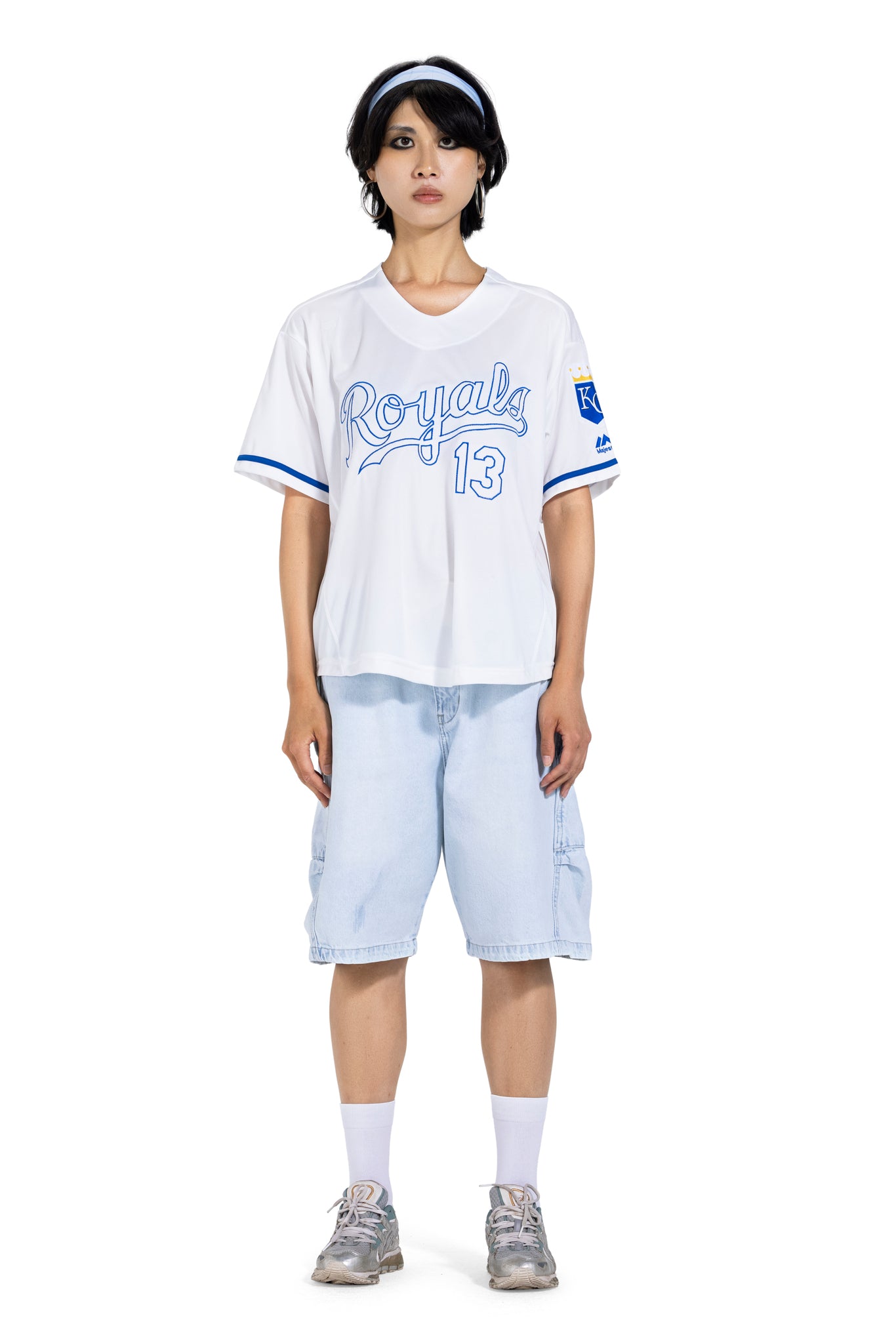 T-shirt 13 Catch In White