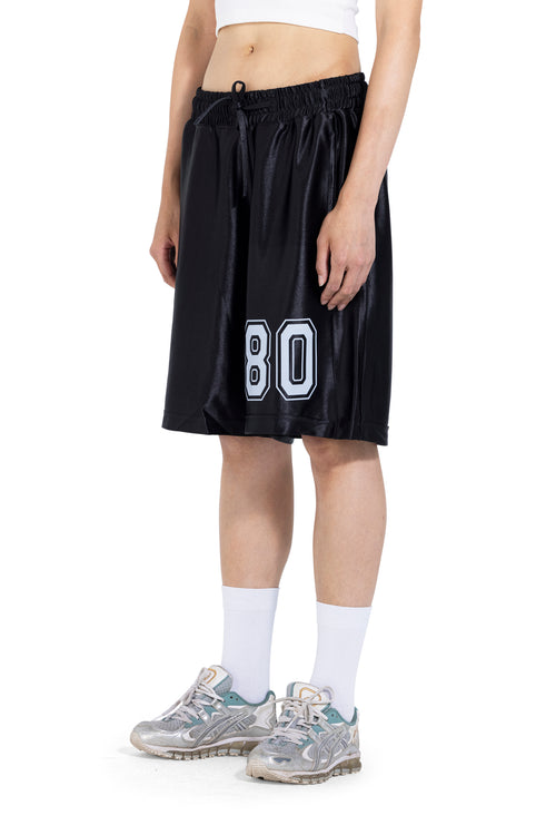 Oversized Sport Mesh Shorts – Black 80 Edition
