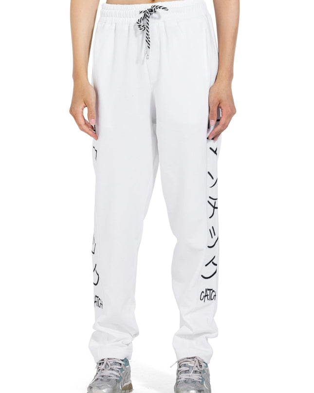 White Side Printed Jogger Pants