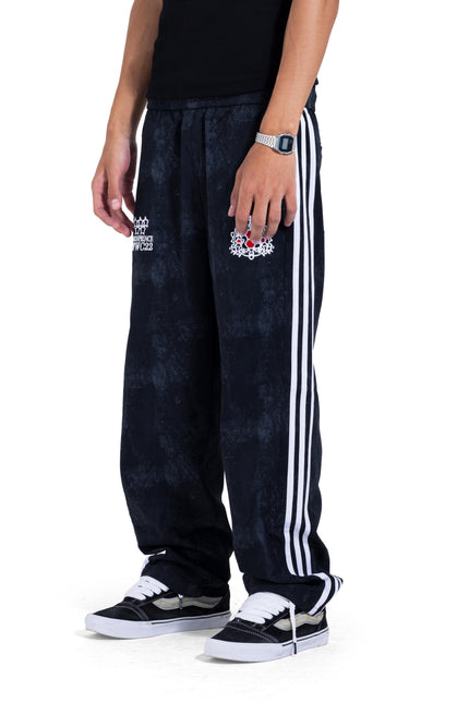 Washed Waterproof Side Stripe Pants