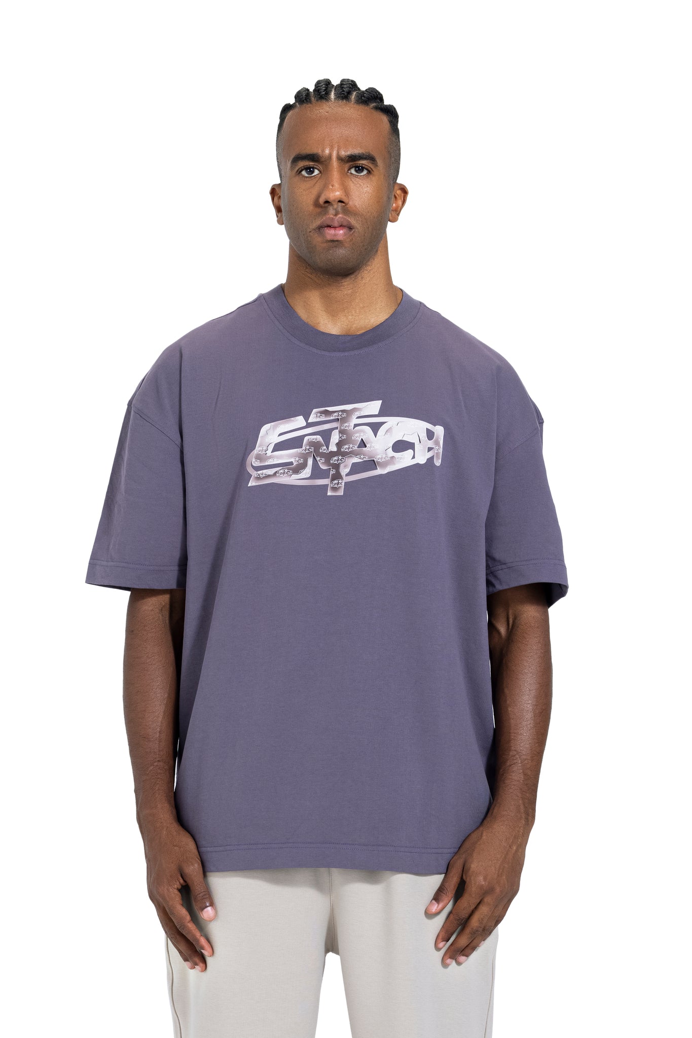 Printed T-shirt Catch In Grey