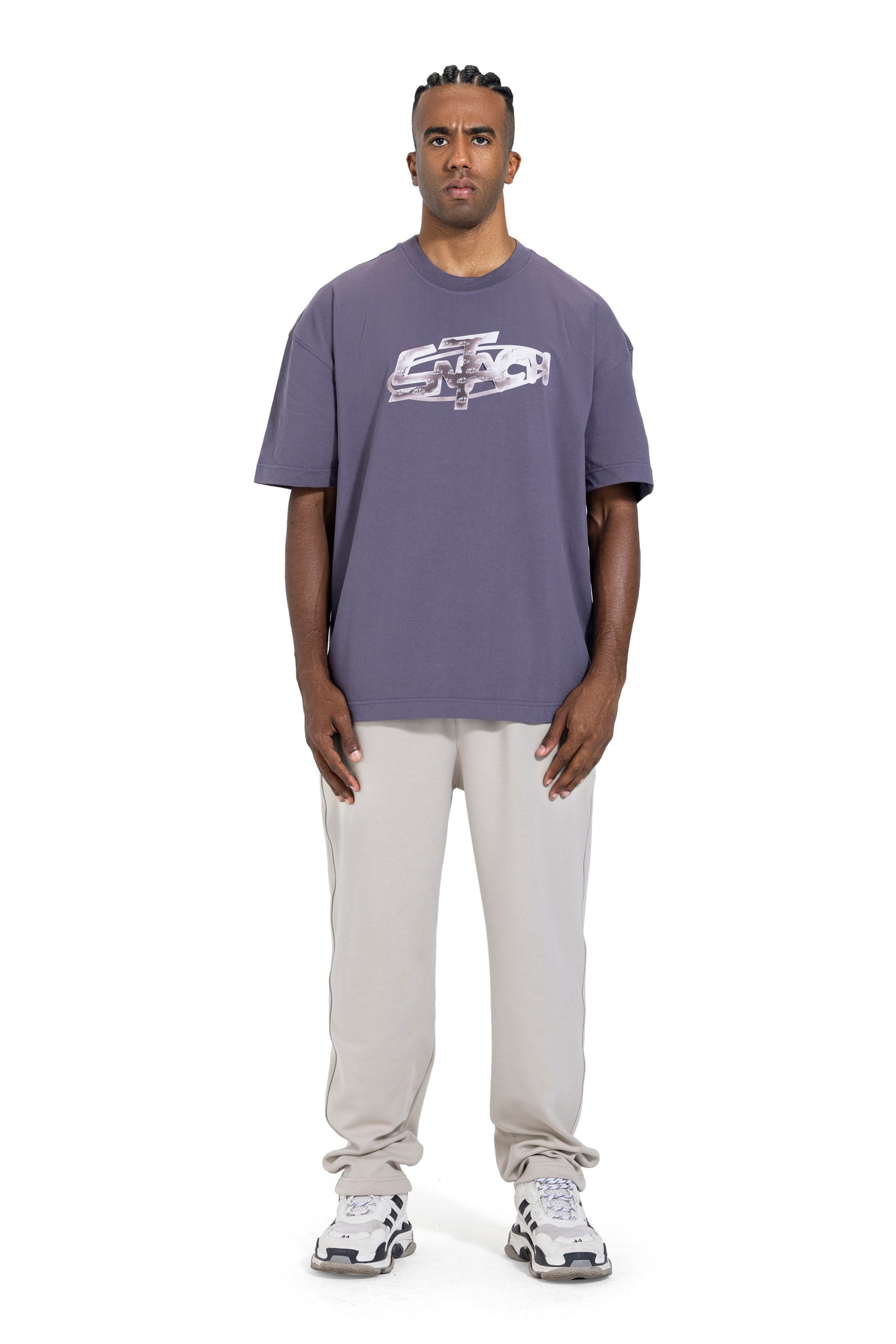 Printed T-shirt Catch In Grey