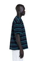 Striped Oversized T-Shirt In Dark Blue