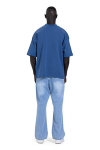 Printed T-Shirt Catch In Blue
