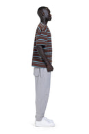 Striped Oversized T-Shirt In Brown