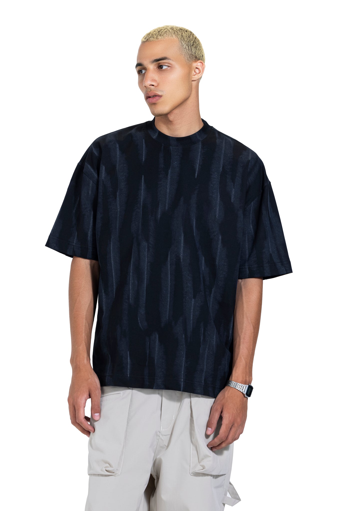 T-tshirt Tie Die In Blue