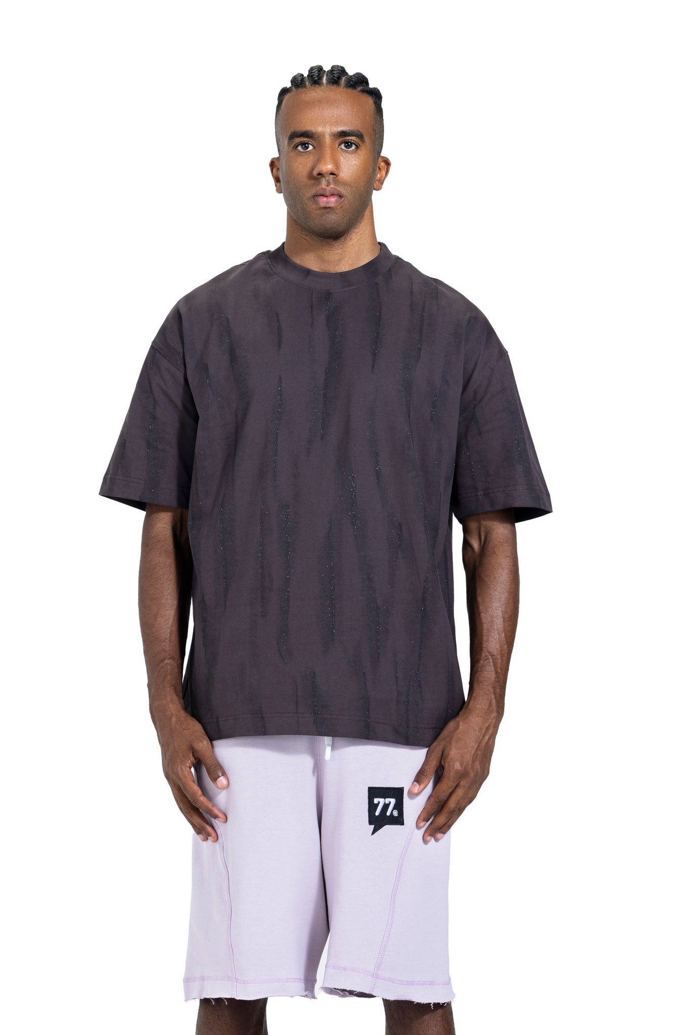 T-shirt Tie Die In Brown