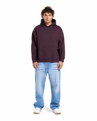 Basic Hoodie OverSized in BURGUNDY