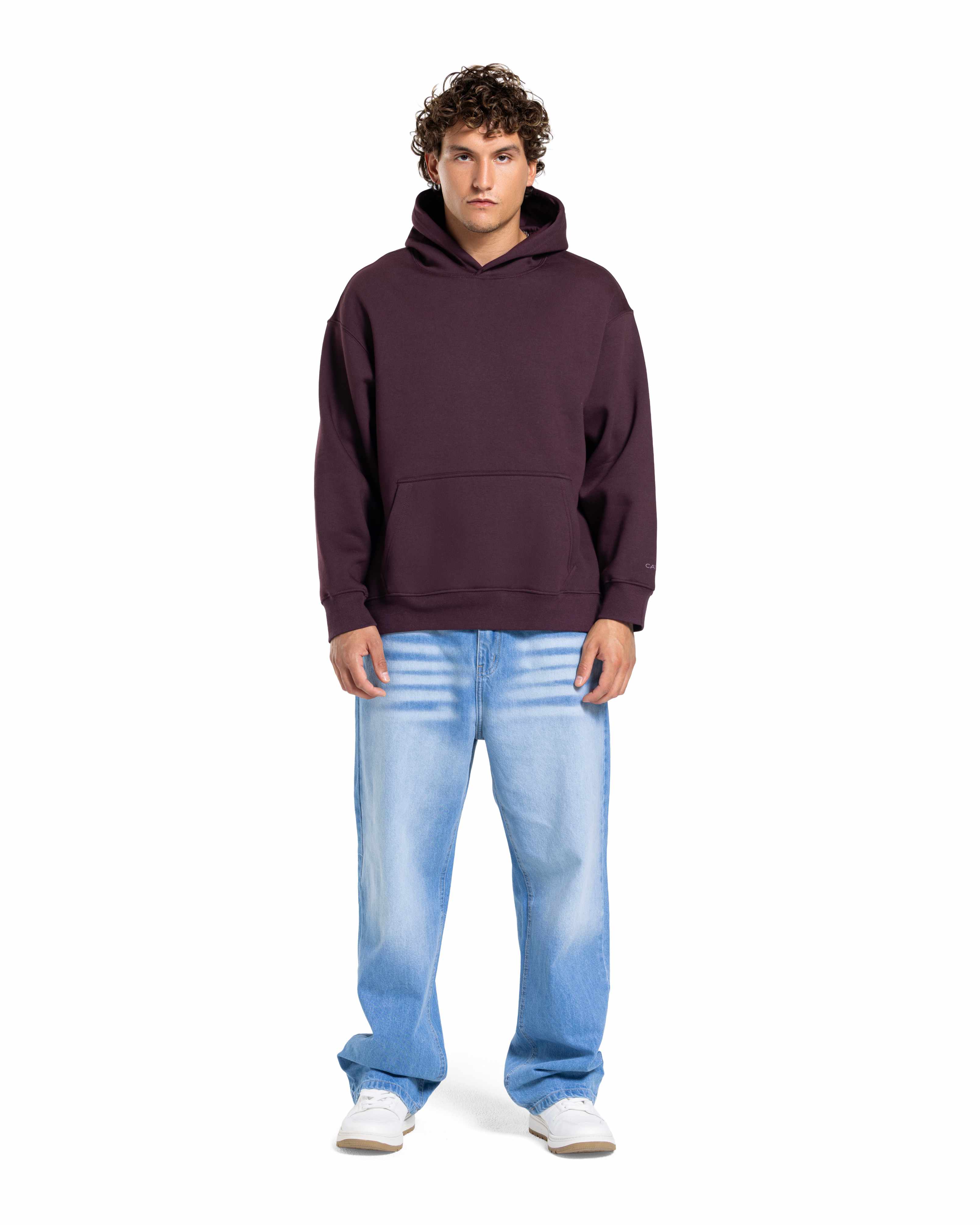 Basic Hoodie OverSized in BURGUNDY