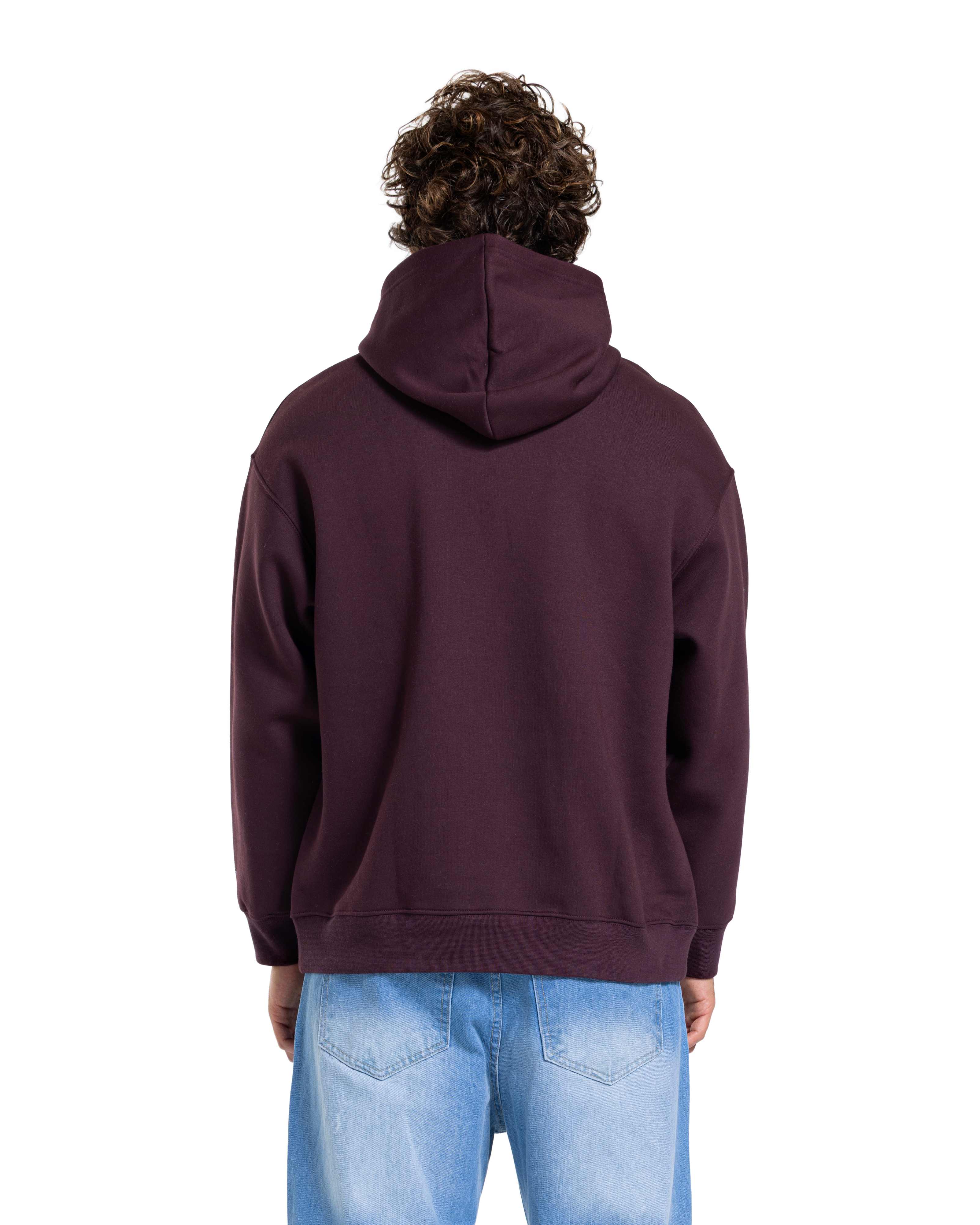 Basic Hoodie OverSized in BURGUNDY
