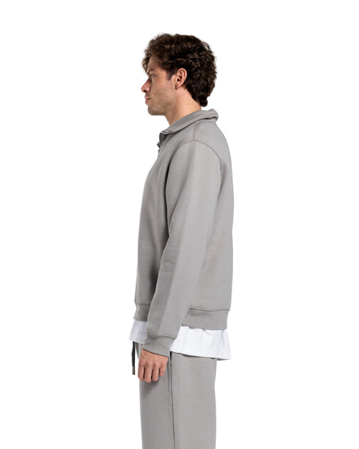 CATCH Dark Grey Quarter-Zip Hoodie