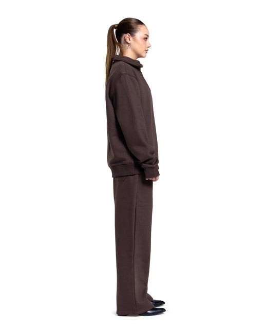 CATCH Brown Quarter-Zip Hoodie