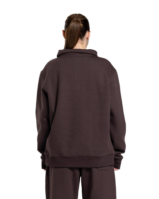 CATCH Brown Quarter-Zip Hoodie