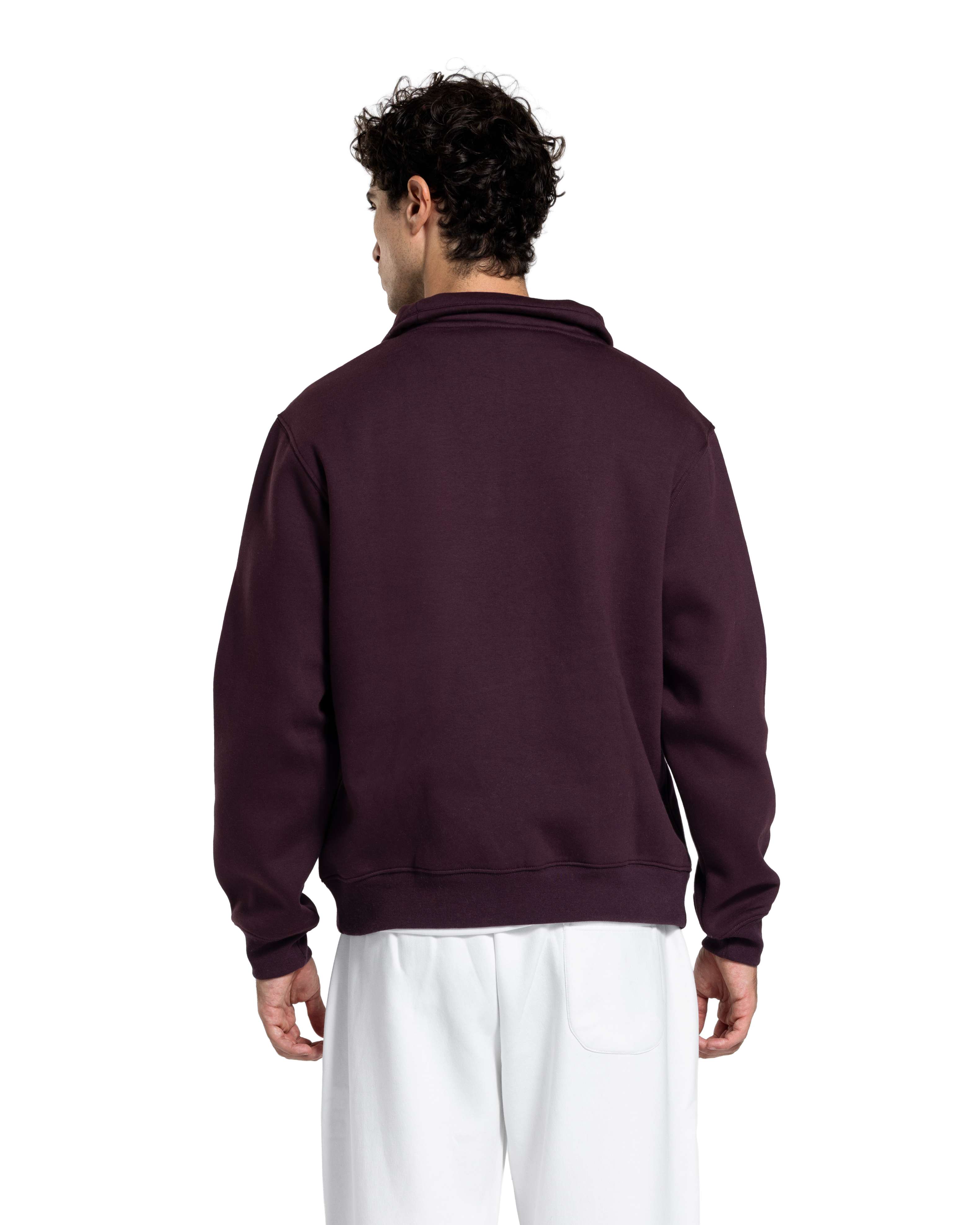 BASIC QUARTER-ZIP SWEATSHIRT