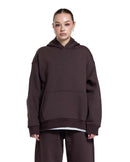Basic Hoodie OverSized in D BROWN