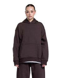Basic Hoodie OverSized in D BROWN