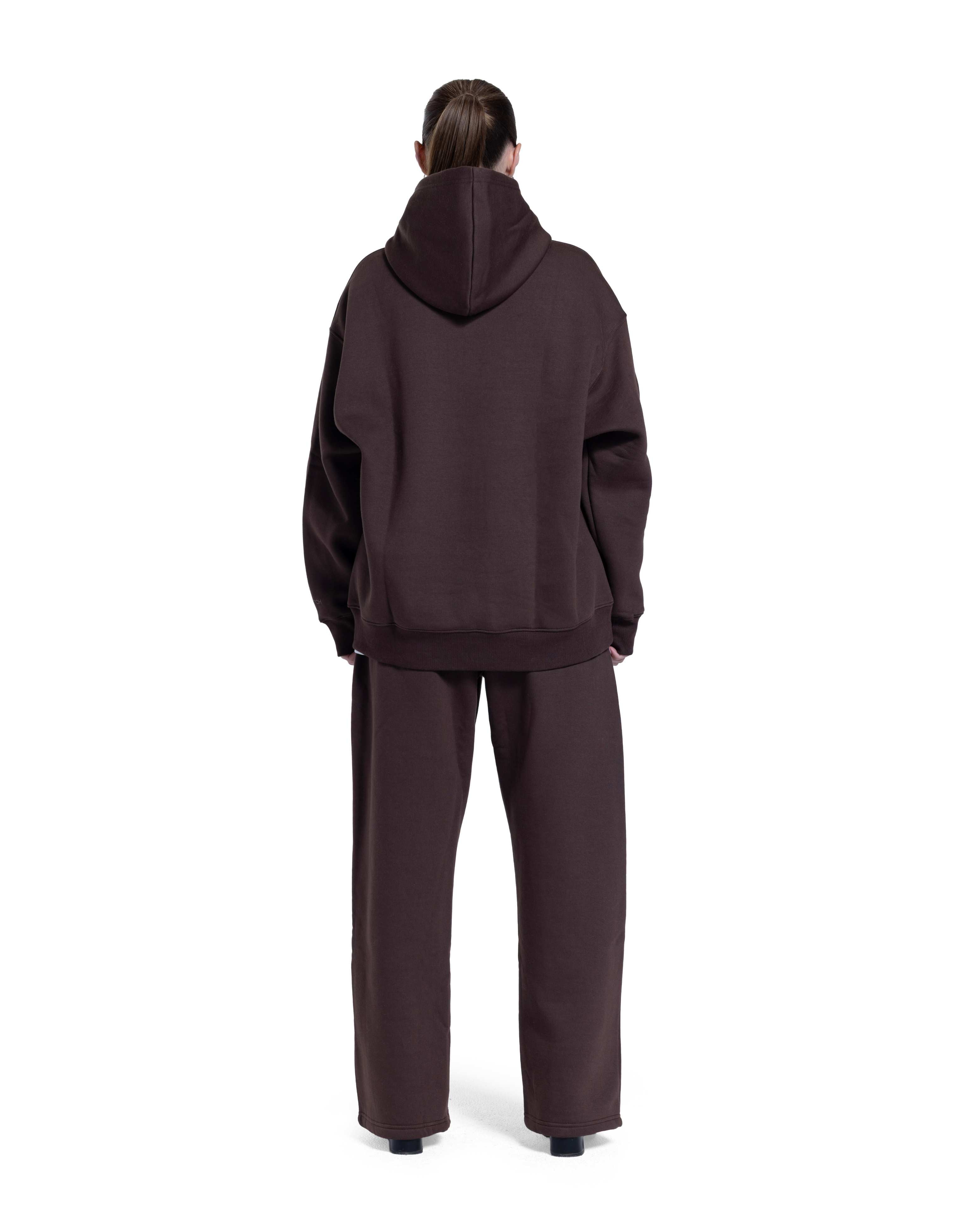 Basic Hoodie OverSized in D BROWN
