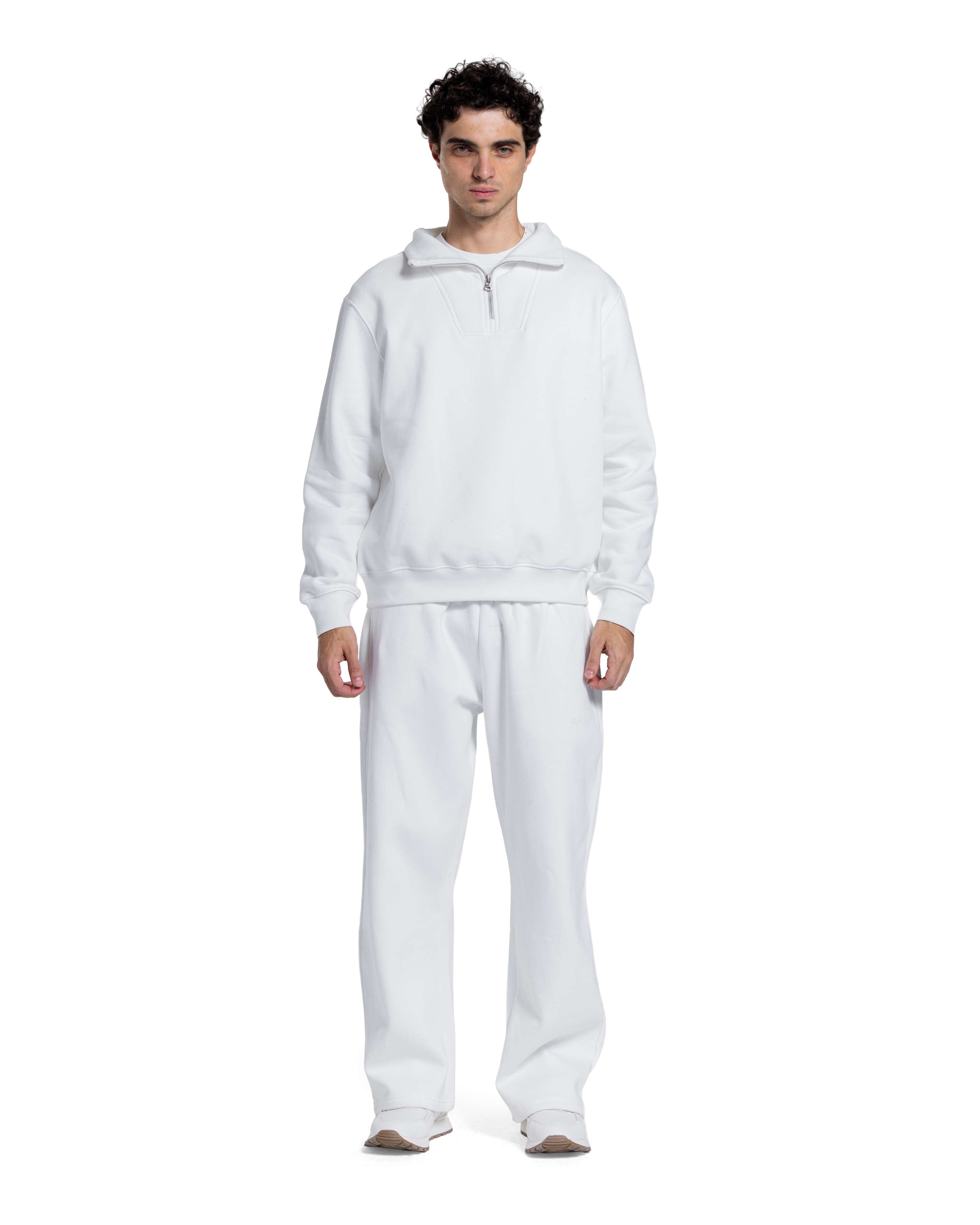 BASIC QUARTER-ZIP SWEATSHIRT