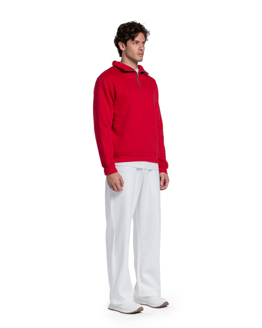 CATCH Red Quarter-Zip Hoodie