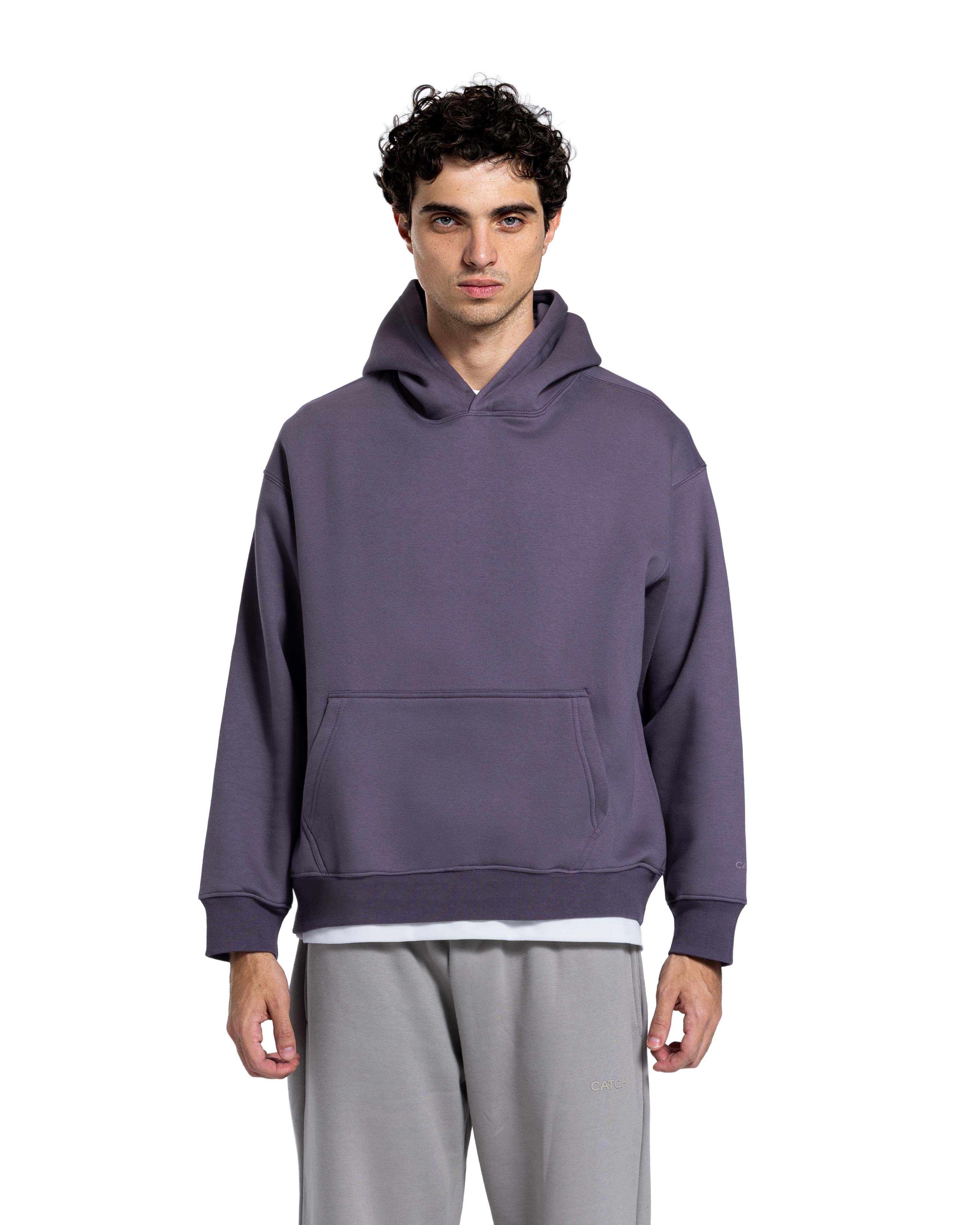 Basic Hoodie OverSized in D MAUVE